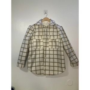 Treasure & Bond 100% Plaid Wool Coat